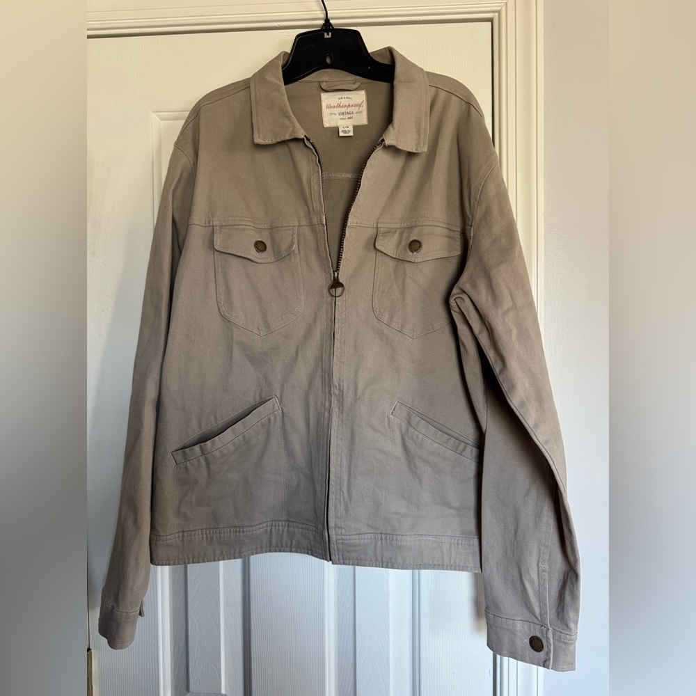 Weatherproof women’s Light Tan/beige zip up Jacket size large